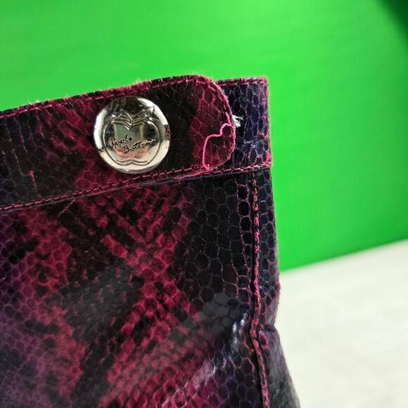 Apple Bottoms Purple Snakeskin Heels - Picture 2 of 9